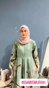 Gamis Batik Murah Dres Batik Bumil Busui Tali Samping Sriwedari