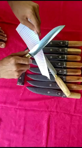 pisau dapur ketajaman sayat kertas