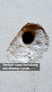 No Drop Dempul Tembok Dinding Instan Tambal Lubang
