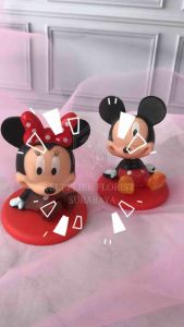 TOPPER MICKEY MOUSE MINNIE MOUSE HIASAN KUE TART MINIATUR DEKORASI BAKING KUE