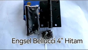 Engsel Bellucci 4 inch HITAM / Engsel Pintu Bellucci 4" BL / Engsel Pintu 4" Hitam / Engsel Bellucci 433 BL