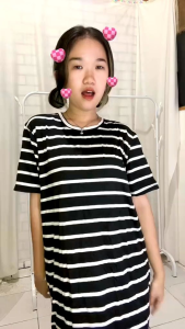 TM 82810 Izumi Drop Waist Dress Import Wanita Model Terlaris