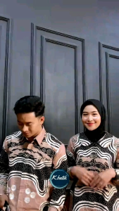 KEMEJA BATIK PRIA LENGAN PANJANG BATIK PREMIUM BATIK PRIA MOTIF TIRTA ROSEGOLD KHARISMA BATIK