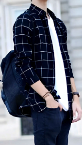 kemeja flanel jumbo lengan panjang kemeja pria beat seller