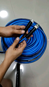 สายพ่นยา5ชั้นแรงดัน380บาร์ 100เมตรพร้อมข้อต่อหัว-ท้ายสายไม่พับไม่หักงอ รุ่นไม่พันกัน