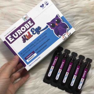 Siro BỔ MẮT CHO BÉ Eurobe kid eye hộp 20 ống - Bổ sung dinh dưỡng cho mắt giảm khô mắt mỏi mắt nhìn mờ quáng gà