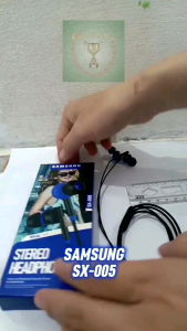 Earphone Samsung SX-005: Big Bass Studio Music Extra Bass Stereo