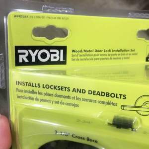 Ryobi Wood/Metal Door Lock Installation Kit