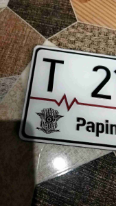 plat nomor motor custom 1pcs