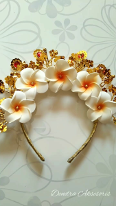 Bando Kirani / bando kamboja bali/ Mahkota adat anak dan dewasa / bando adat cantik / mahkota tari dan karnaval best seller