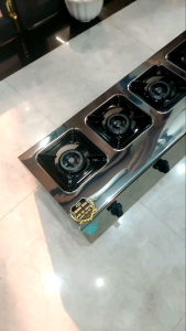 Bếp mỳ cay bếp bánh xèo bếp 4 lò gas dài