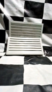Jalusi pintu pvc warna coklat plastik/lobang angin pvc/kisi kisi