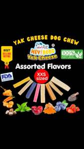 [HEY!BOBO] 🔥Assorted Flavors XXS🔥100% NATURAL NEW FLAVORED Himalayan Yak Cheese Dog Chew Dental Hard Treat 天然新口味牦牛起司磨牙棒