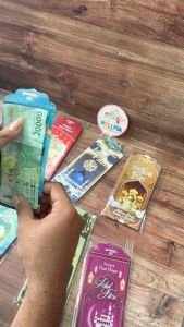 Ampau Angpau Lebaran Panjang Glossy (100 pcs) Motif Masjid & Nuansa Lebaran