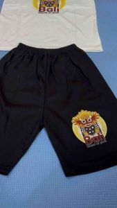 SETELAN CELANA PENDEK DAN KAOS OBLONG ANAK 1-10TAHUN SABLON barong bali island of god BAHAN KATUN