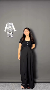 ELINE DRESS TENUN WHITE GREY: Desain Dress Casual & Pakaian untuk Acara Sehari-hari