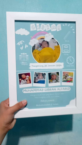 Biodata Bayi Bingkai A4