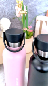 Le Ding Ding - Tumbler Stainless Steel Tumbler Tahan Panas Dingin 24 Jam Termos Tutup Bambu 500ml