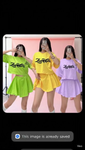 VANEZA | ZUMBA-FITNESS LOOSE-TOP&SKORT-PALDASHORT FASHION TERNO FOR WOMEN //S-L//