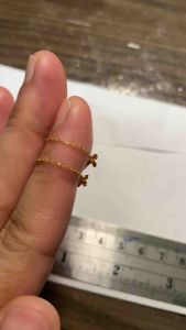 PAWNABLE 18K Saudi Gold MINI Cross Tictac earrings(Lightweight/Open back)