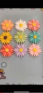 50pcs Mixed 0.8 to 2.5cm Chrysanthemum Flower Flatbacks Cabochons Daisy Embellishments For Diy Crafts Scrapbooking