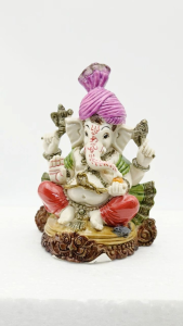 Marble Ganesha Statue Sitting Base Gift Type Ganesha silai / ST540