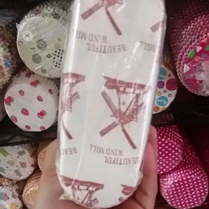 Paper cup / cup roti laminasi oval / panjang / polygonal ukuran 14x5 motif kincir / holland 1roll isi 200 pc