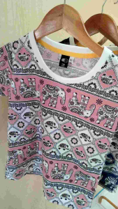 เสื้อยืดเด็กคอกลมลายช้าง