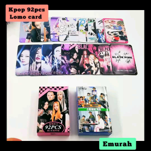 KPOP 92pcs Lomo Card Photocard Double Sided BPINK STRAY KIDS ENHYPEN TWICE