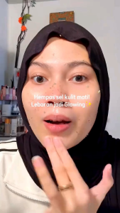 IMPLORA Gel Eksfoliasi 50gr dengan AHA BHA - Skincare Peeling Face Scrub Mengangkat Sel Kulit Mati