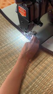 เสื่อกก พับ ขนาด3.5ฟุต (100x195ซม.) ทอมือทั้งลำต้นกก