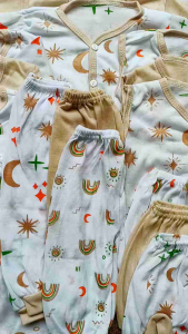 18pcs Baju Bayi Baru Lahir Seri Coksu 0-3 Bulan Halus Dan Lembut