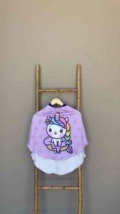 BERGO ANAK MOTIF UNICAKE / HIJAB INSTANT ANAK UNICORN