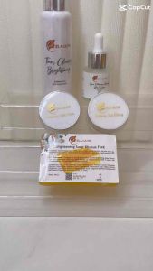 PAKET GLOWING LENGKAP SERUM Step 1 sabun Flek 60g