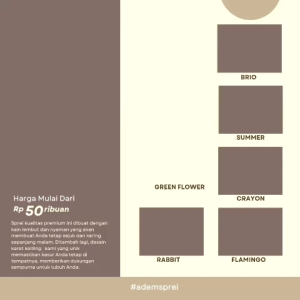 Sprei SET Karet Keliling Motif Terbaru T30cm Adem Sprei Viral