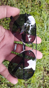 kacamata aviator half frame polarized anti silau