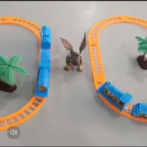 Funky Monkey Toys Electric Train Set for Kids - Battery-Operated Playset with Tracks Ideal for Ages 3-4 Years