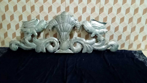 Ornamen Pagar Besi Tempa Model Mahkota Burung 30x60 Hiasan Pagar Besi