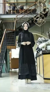 Abaya Hitam Gamis Hitam Terbaru Bahan Fursan Premium Abaya Madinah Model Kualitas Premium