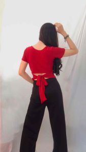 SARAH Atasan Jersey Korean Style Tali Lepas Pasang 052