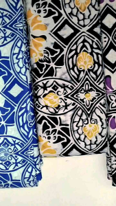 Kain Batik Cap Garutan 2 Series - Motif Kawung Kombi Series - Batik Cap (Bukan Batik Print) - Fashion Batik Pria Wanita - Batik Kombinasi