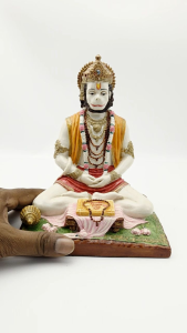 PREMIUM QUALITY HANUMAN MEDITATION IDOL / STATUE / Anjaneyar / HOME DECORATION / GIFT / HOUSE WARMING ST548