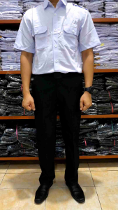 Baju Kemeja Putih Pria Pendek Panjang PDH PNS ASN Guru Dinas Formal Kerja Kantor Premium