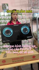 Bếp Gas Đơn và Đôi Hồng Ngoại Kính Cường Lực Và Đầu Đốt Nhôm Cao Cấp Fujishi
