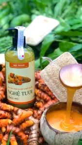 sữa tắm nghệ tươi-mờ thâm 500ml/liền sẹo/sạch mụn/mờ thâm