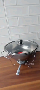 tempat prasmanan catering prasmanan stenliss wadah sup sayur bulat 28 cn