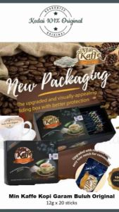 Min Kaffe Halal Instant Coffee with Bamboo Salt - Trans Fat Free Multipack Box