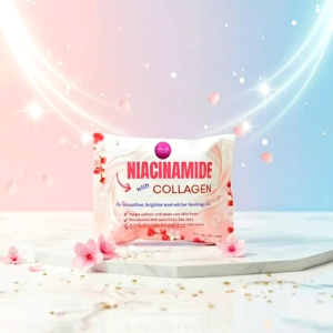 KLEENZ  PREMIUM NIACINAMIDE COLLAGEN WHITENING SOAP ANTI- AGING AND GLOWING SKIN 70G