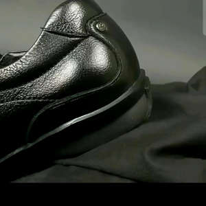 GATS - GI 7216 - Sepatu Kulit Slip On Hitam Casual Pria
