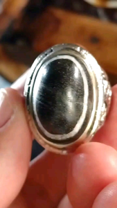 CINCIN BATU AKIK UNIK MOTIF PUSER BUMI KENDIT NATURAL